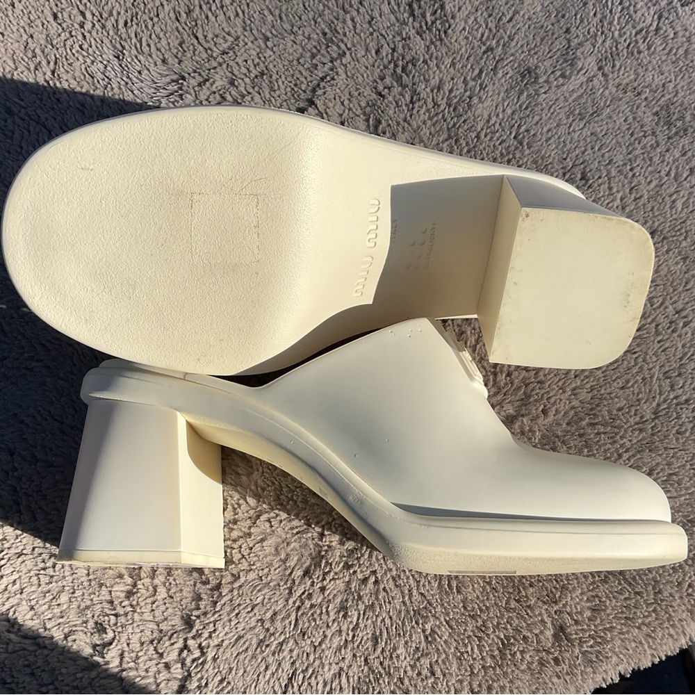 MIU MIU Rubber Mules Sabots size 8 SOLD